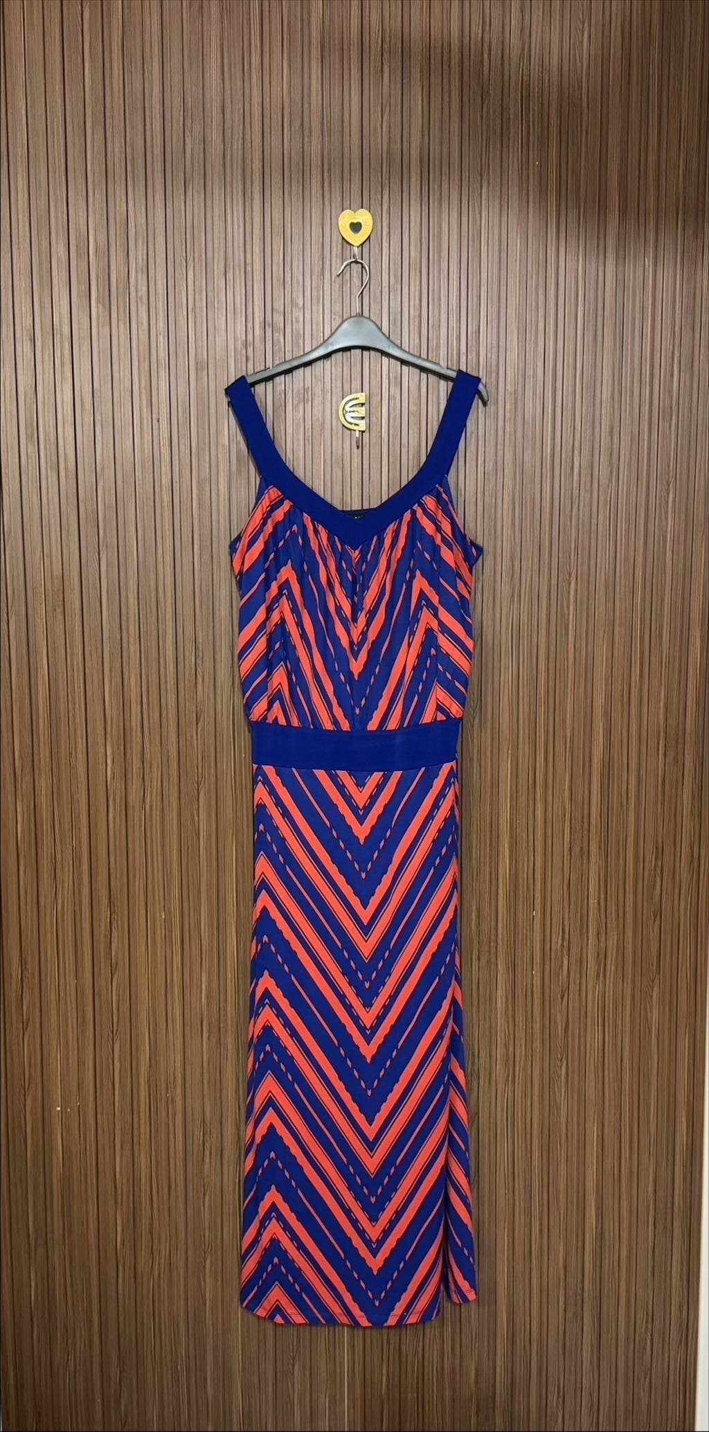 Chest 19 Length 59 Fabric Nylon Zigzag Maxi