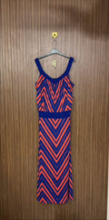 Chest 19 Length 59 Fabric Nylon Zigzag Maxi