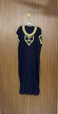 Chest 24 Length 51 Fabric Shifon Gold Accent Top