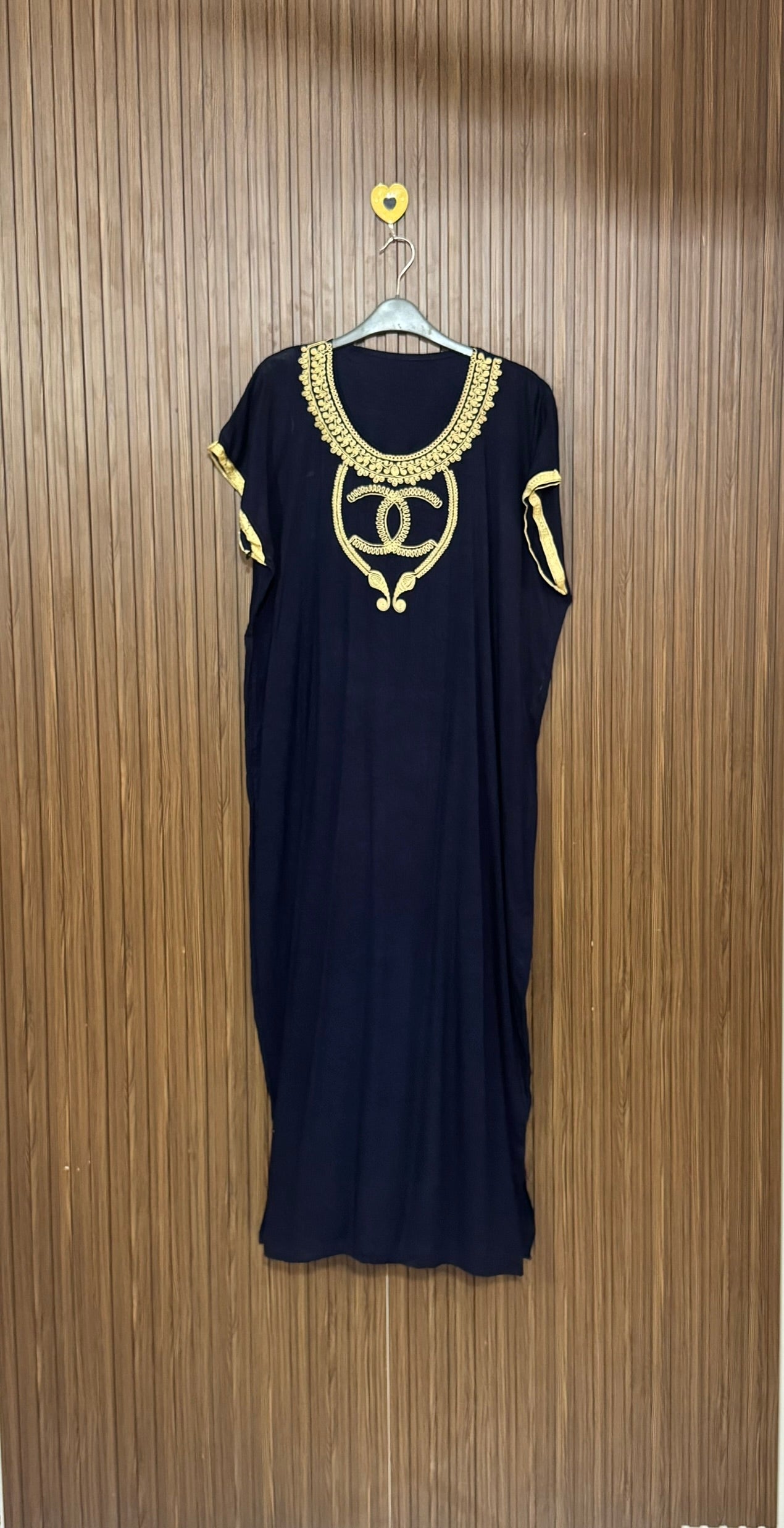 Chest 24 Length 51 Fabric Shifon Gold Accent Top