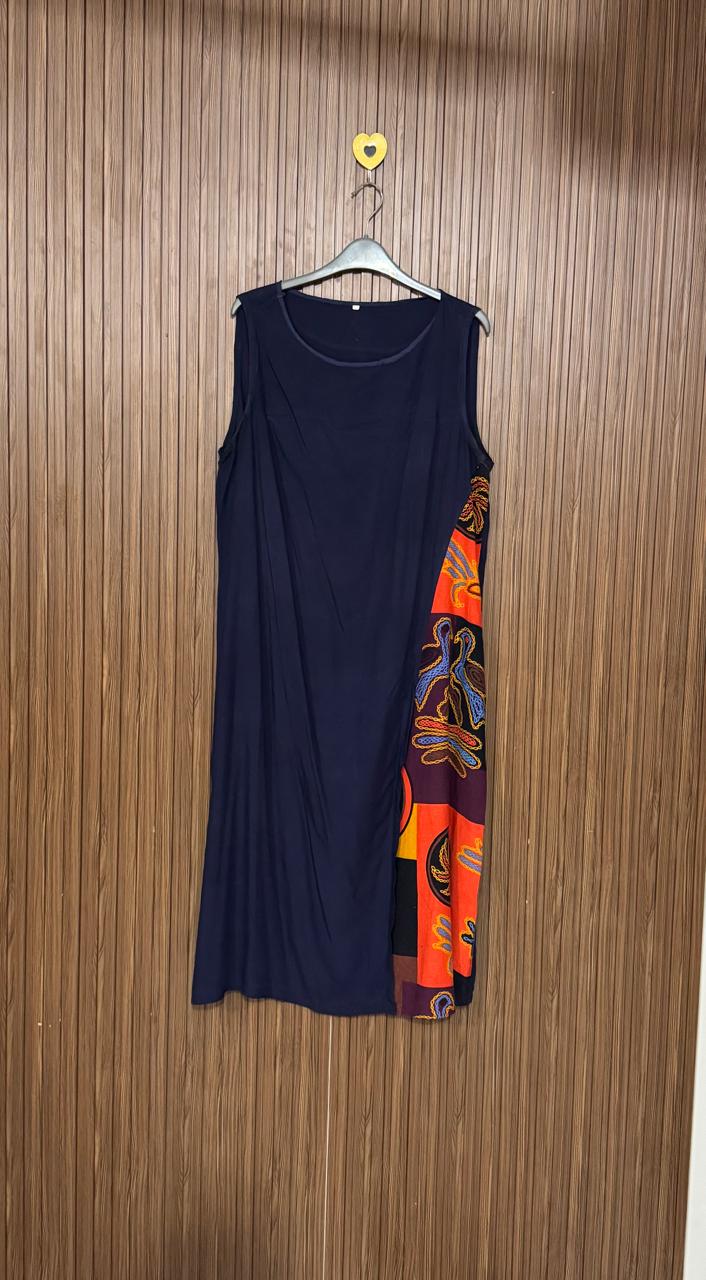 Side Print Long Top