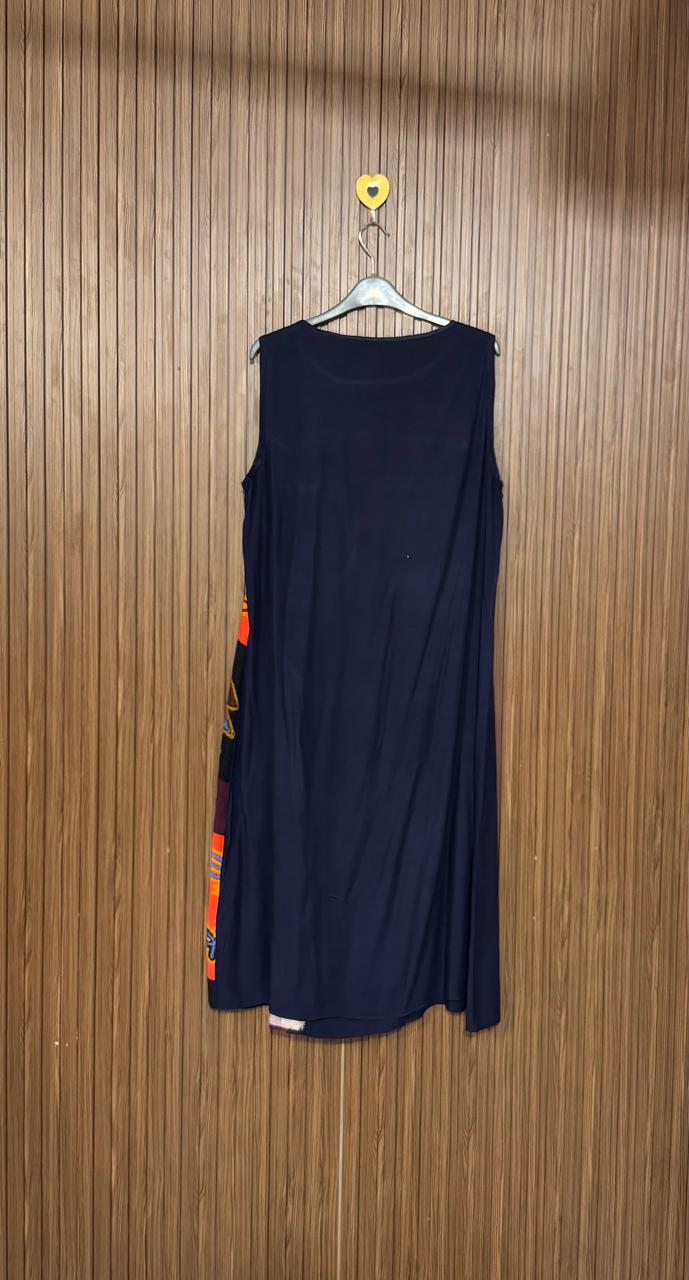 Side Print Long Top