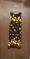 Brown Floral Long Top
