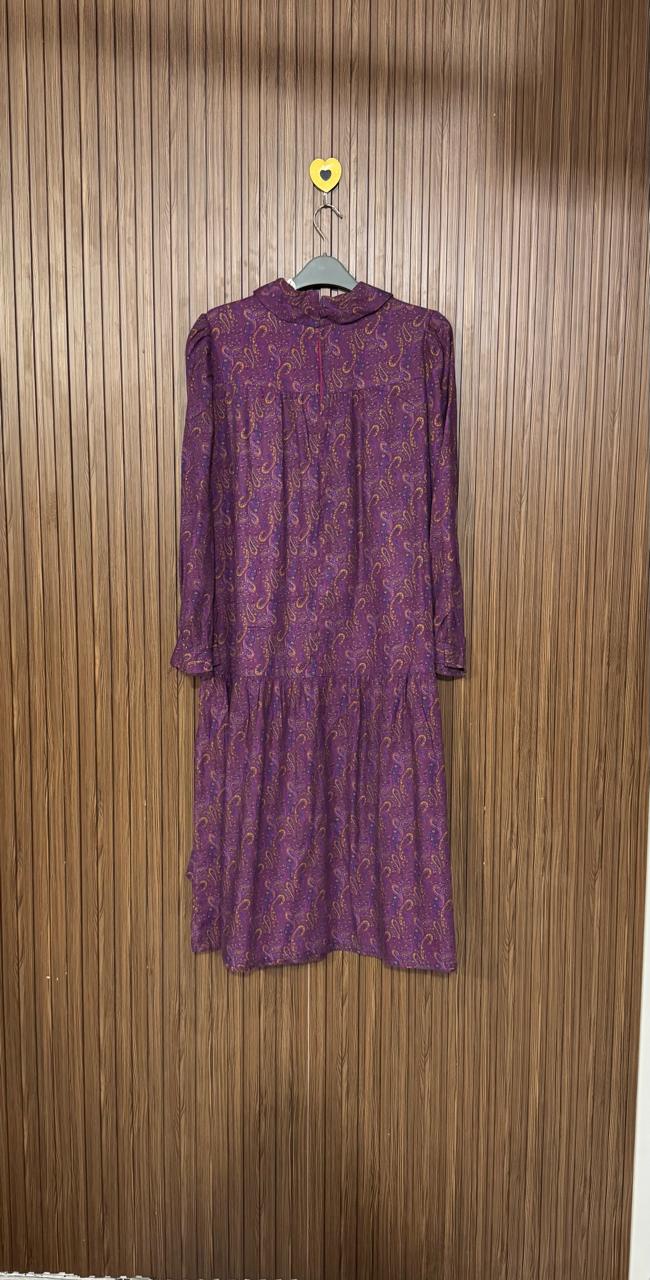 Purple Neck Long Top
