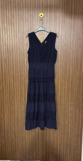 Navy Lace Long Top
