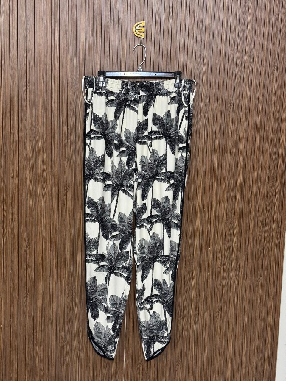 Modern Printed Stretch Trousers
