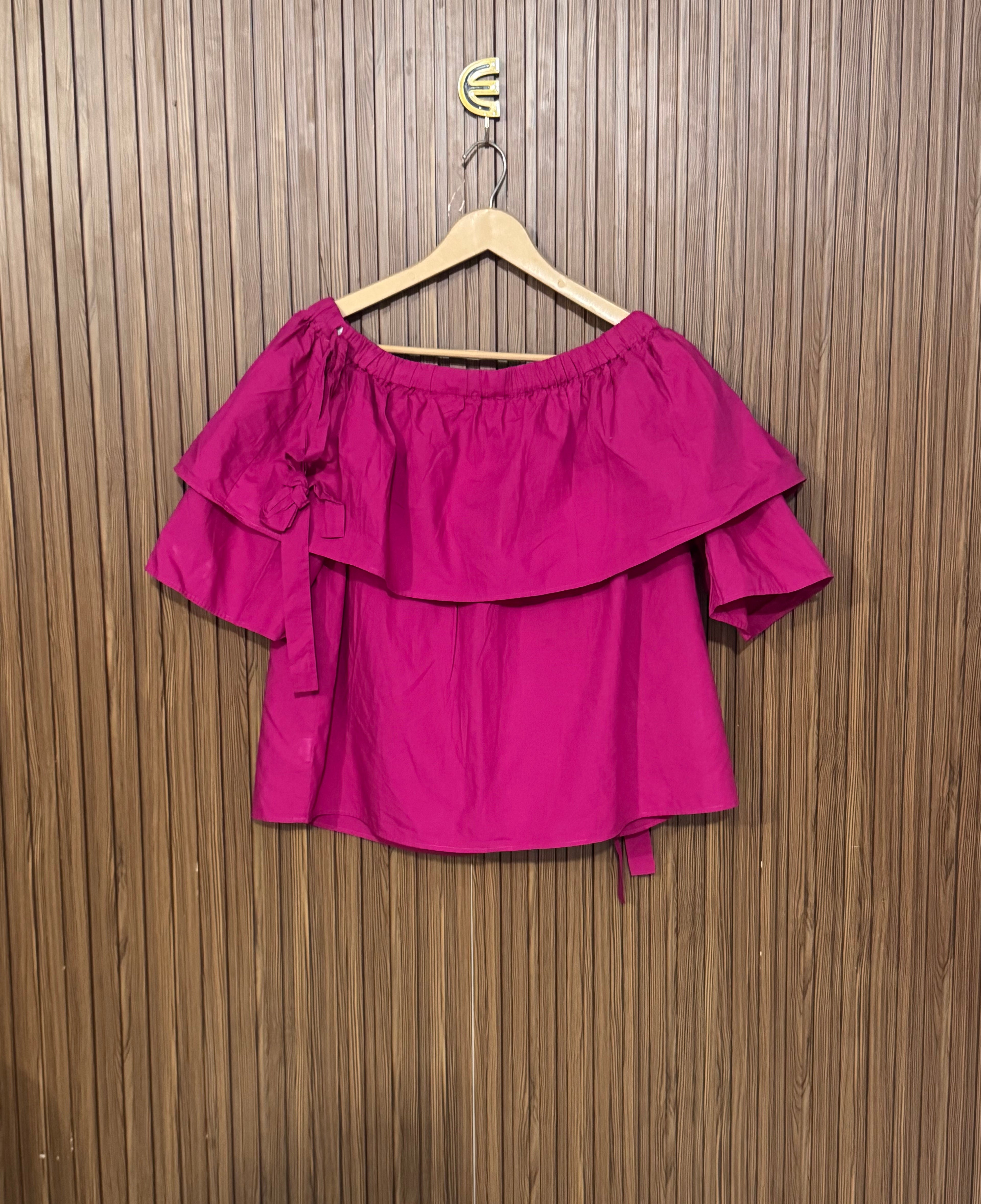 Chest 20 Length 21 Fabric Silk Cotton Pink Bow