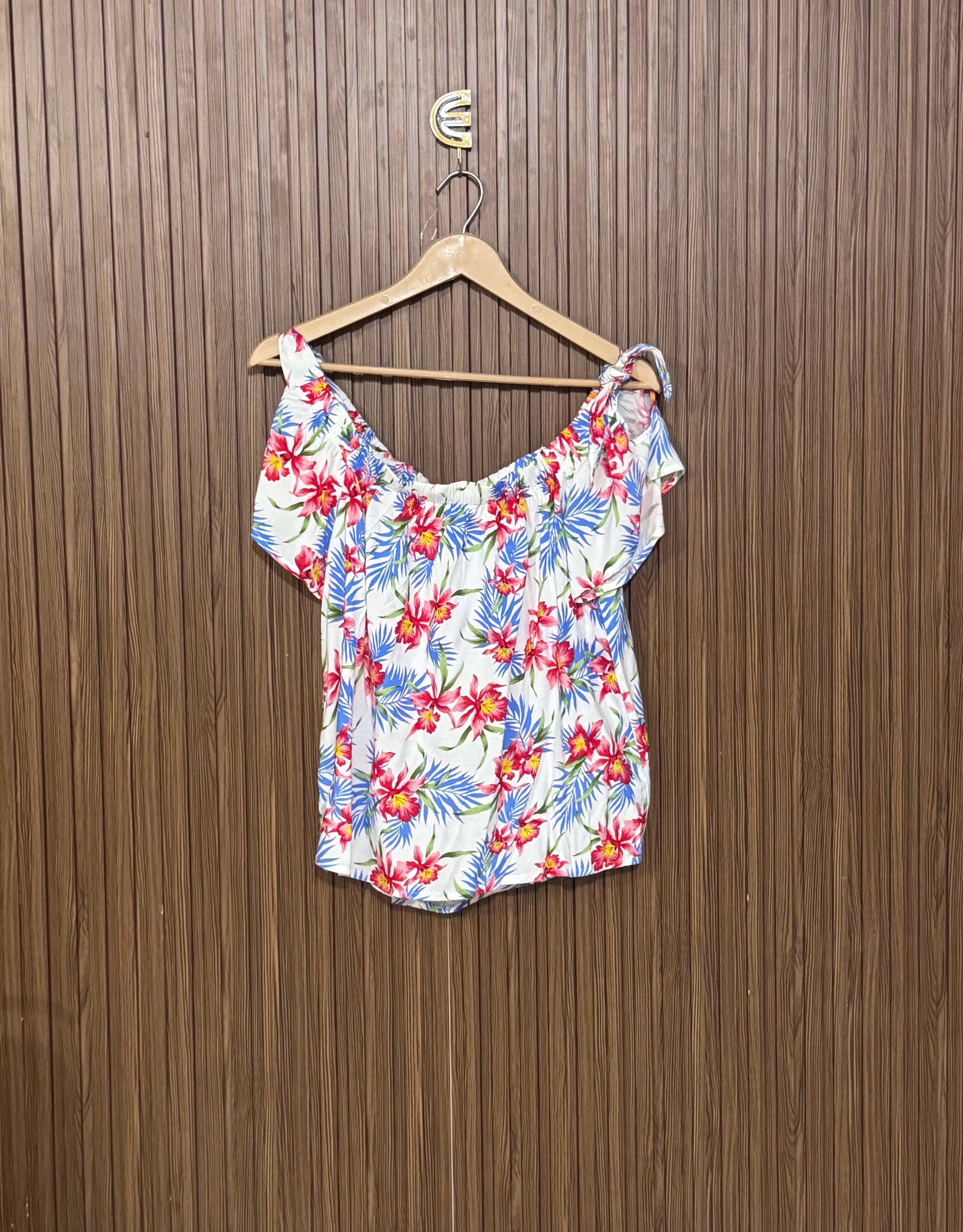 Chest 14 Length 20 Floral Print Top 2