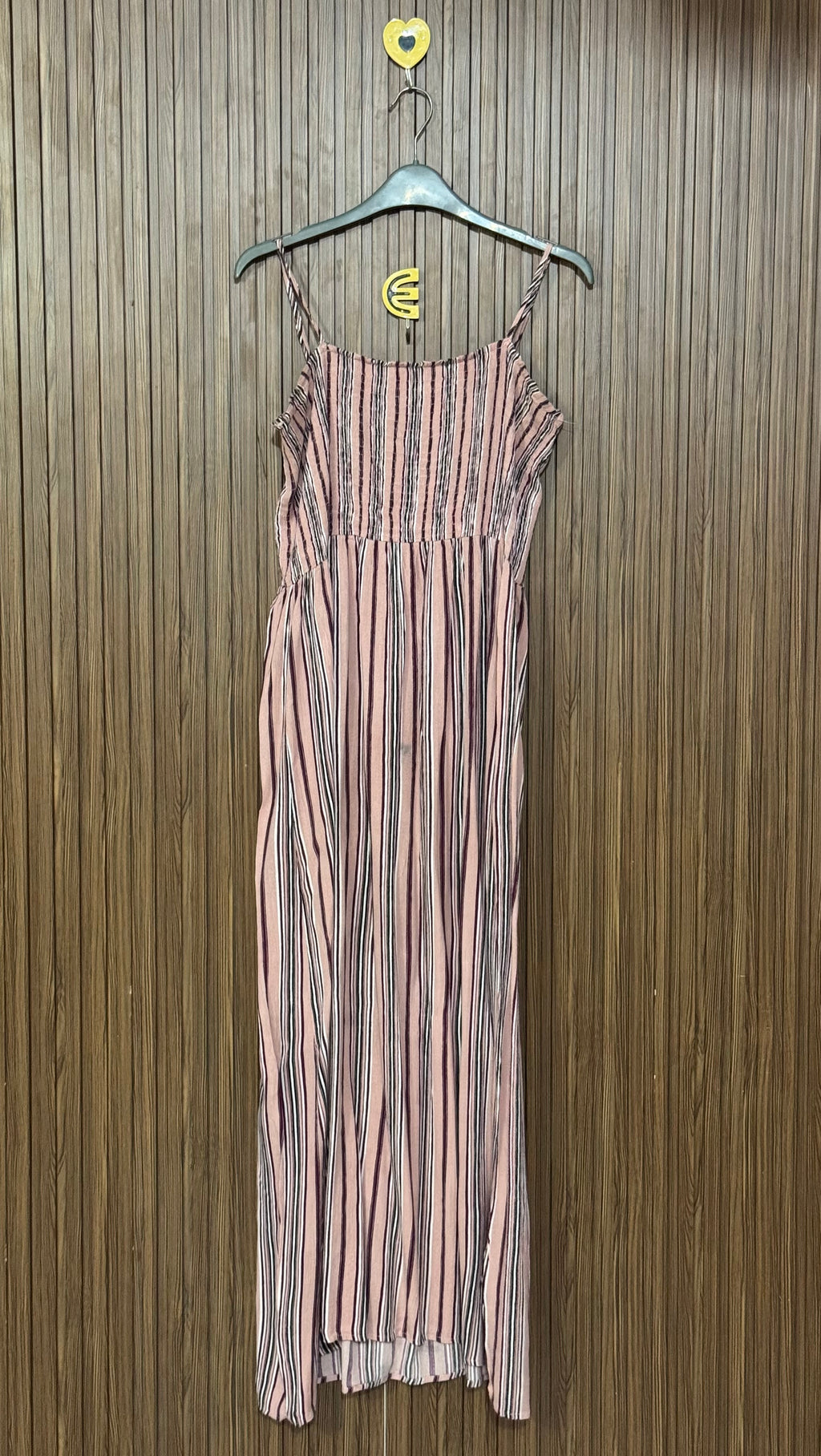 Pink Striped Long Top