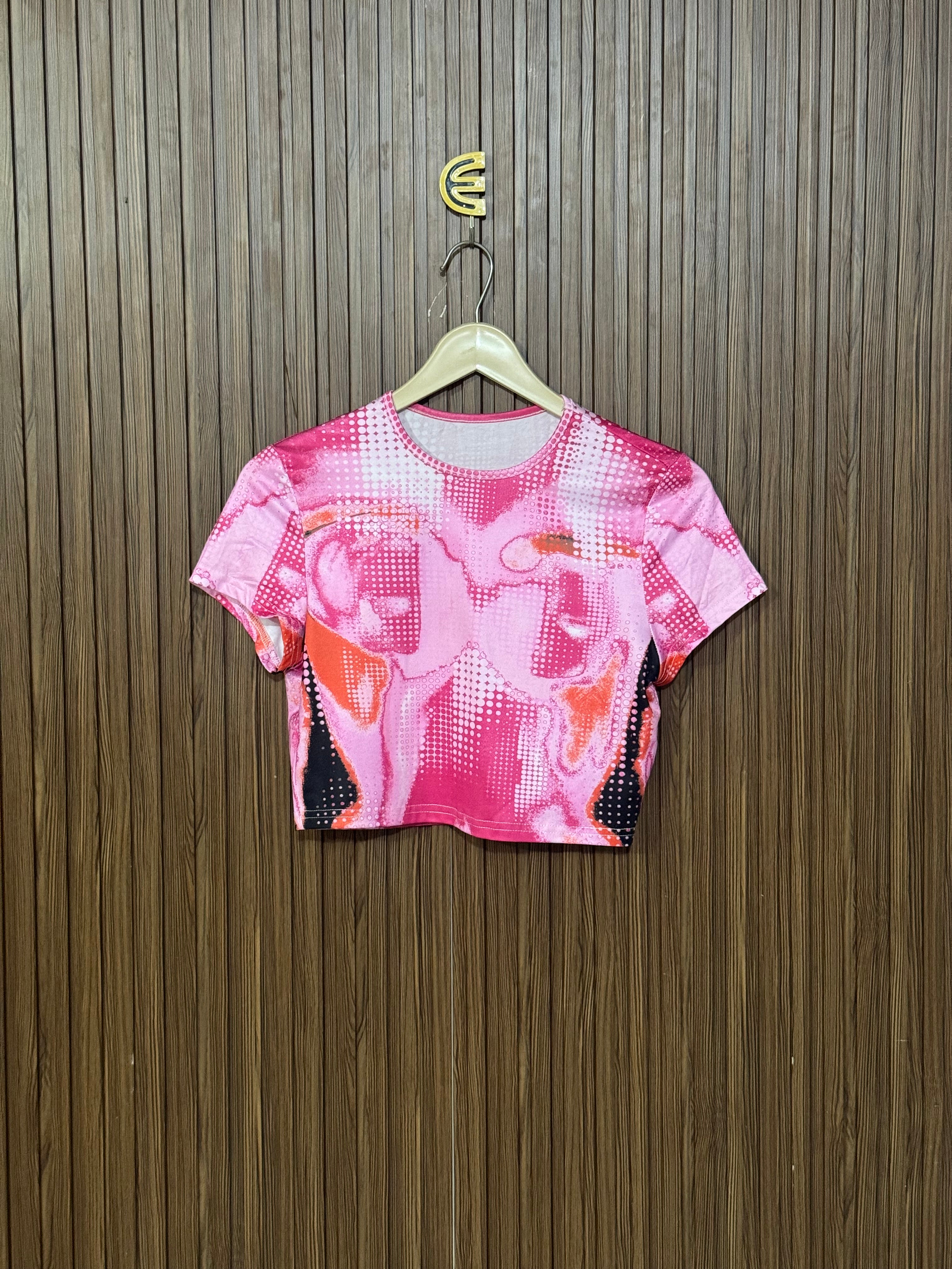 Chest 16 Length 14 Fabric Dryfit Thermal Print Tee