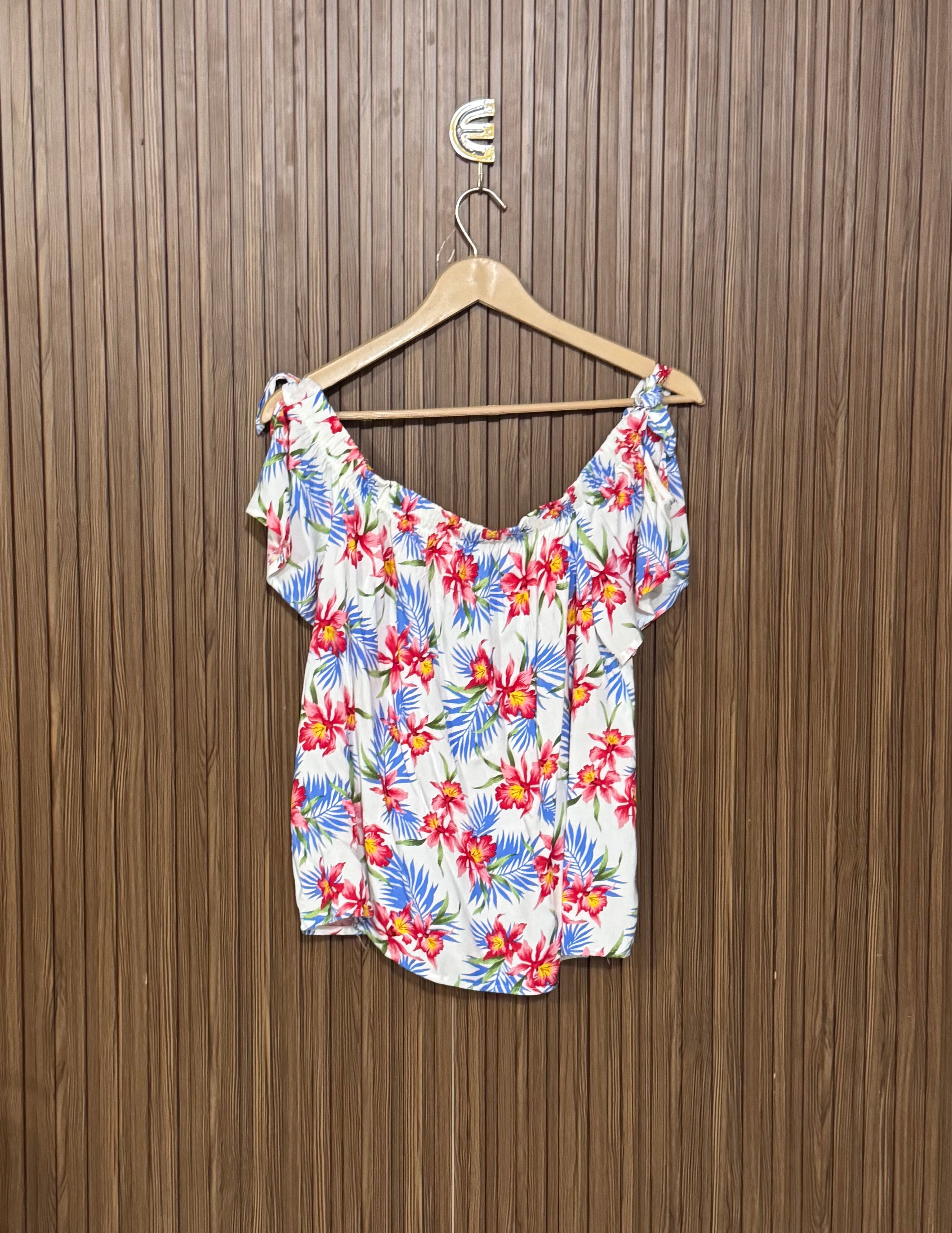 Chest 14 Length 20 Floral Print Top 2
