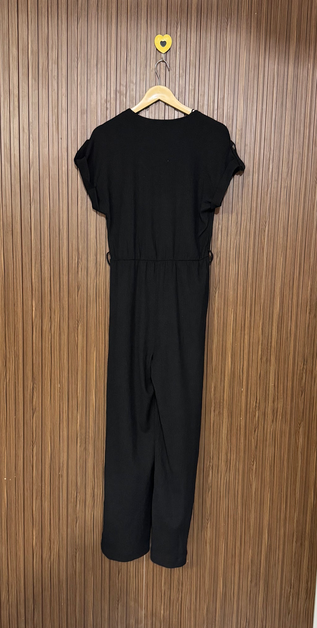 Black Chiffon Casual Jumpsuit