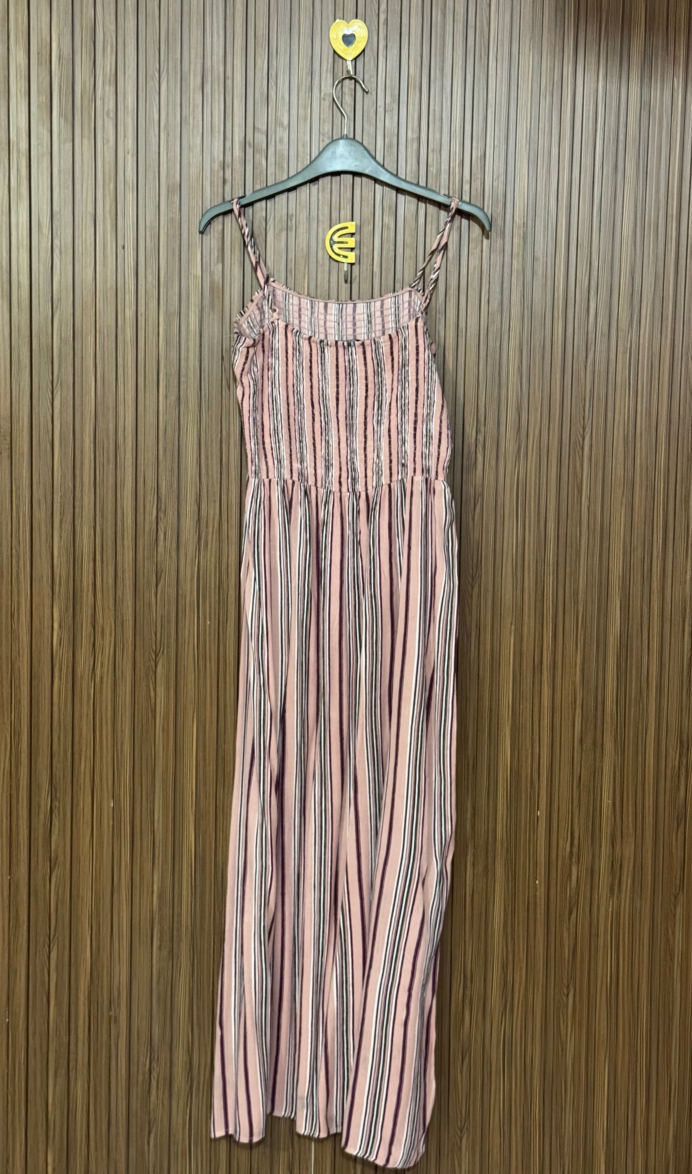 Pink Striped Long Top
