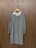 Chest 21 Length 35 Fabric Silk Plain Long Top