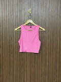 Chest 16 Length 14 Pink Sleeveless Top