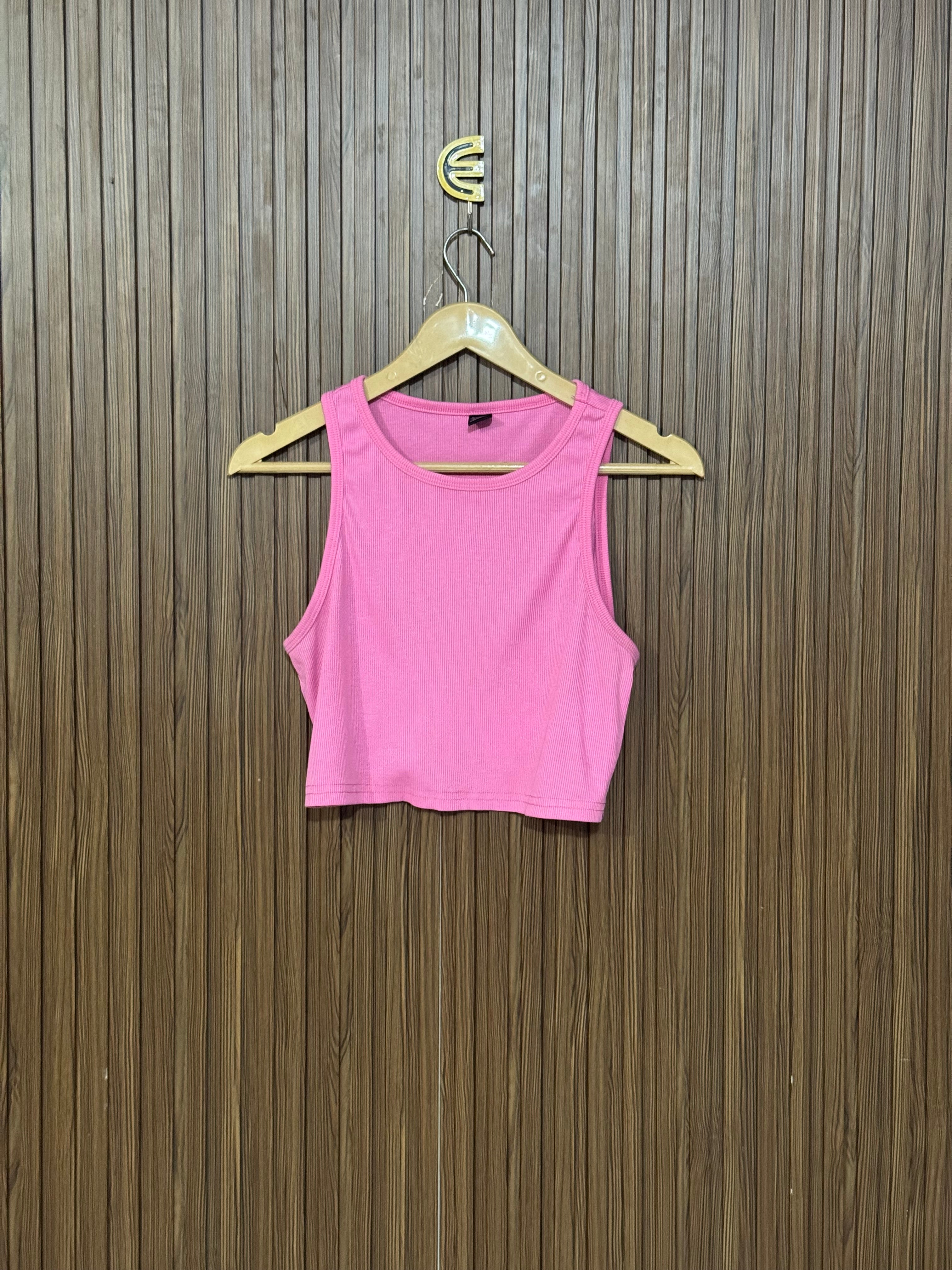 Chest 16 Length 14 Pink Sleeveless Top