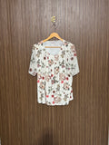 Chest 22 Length 26 fabric silk Easy Half Sleeve