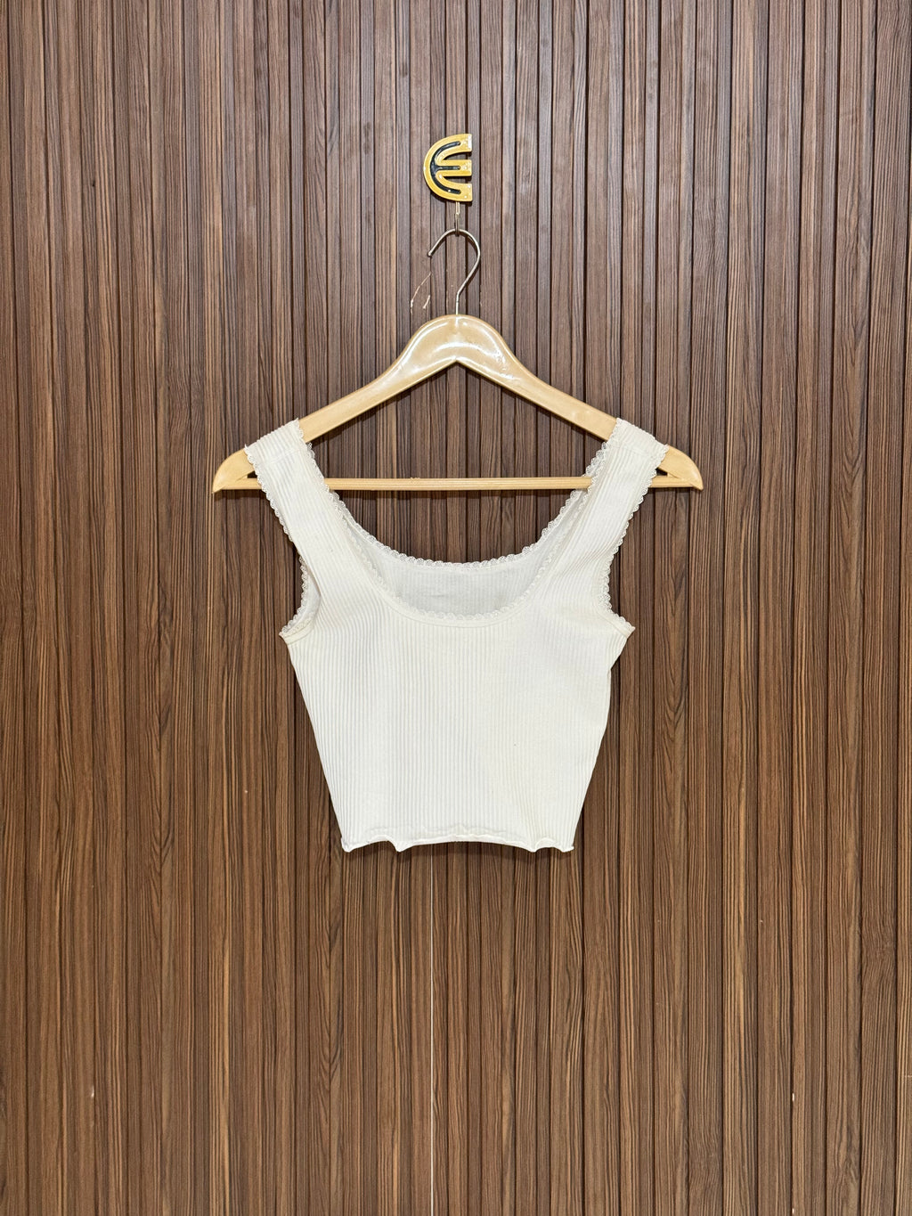 Chest 13 Length 14 Fabric Elastic Opal Charm Crop