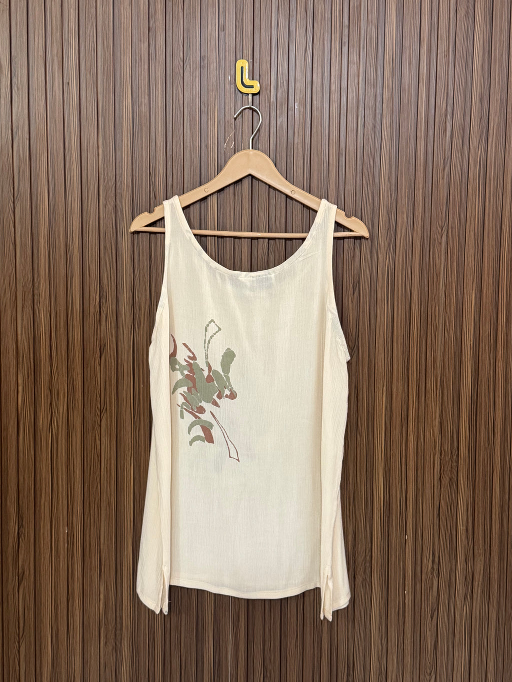 Chest 20 Length 26 Fabric Silk Cotton Sleeveless