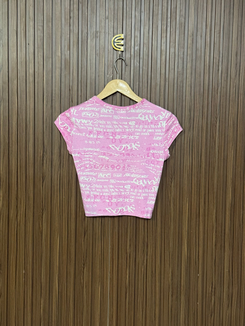 Chest 14 Length 17 Graffiti Printed Top