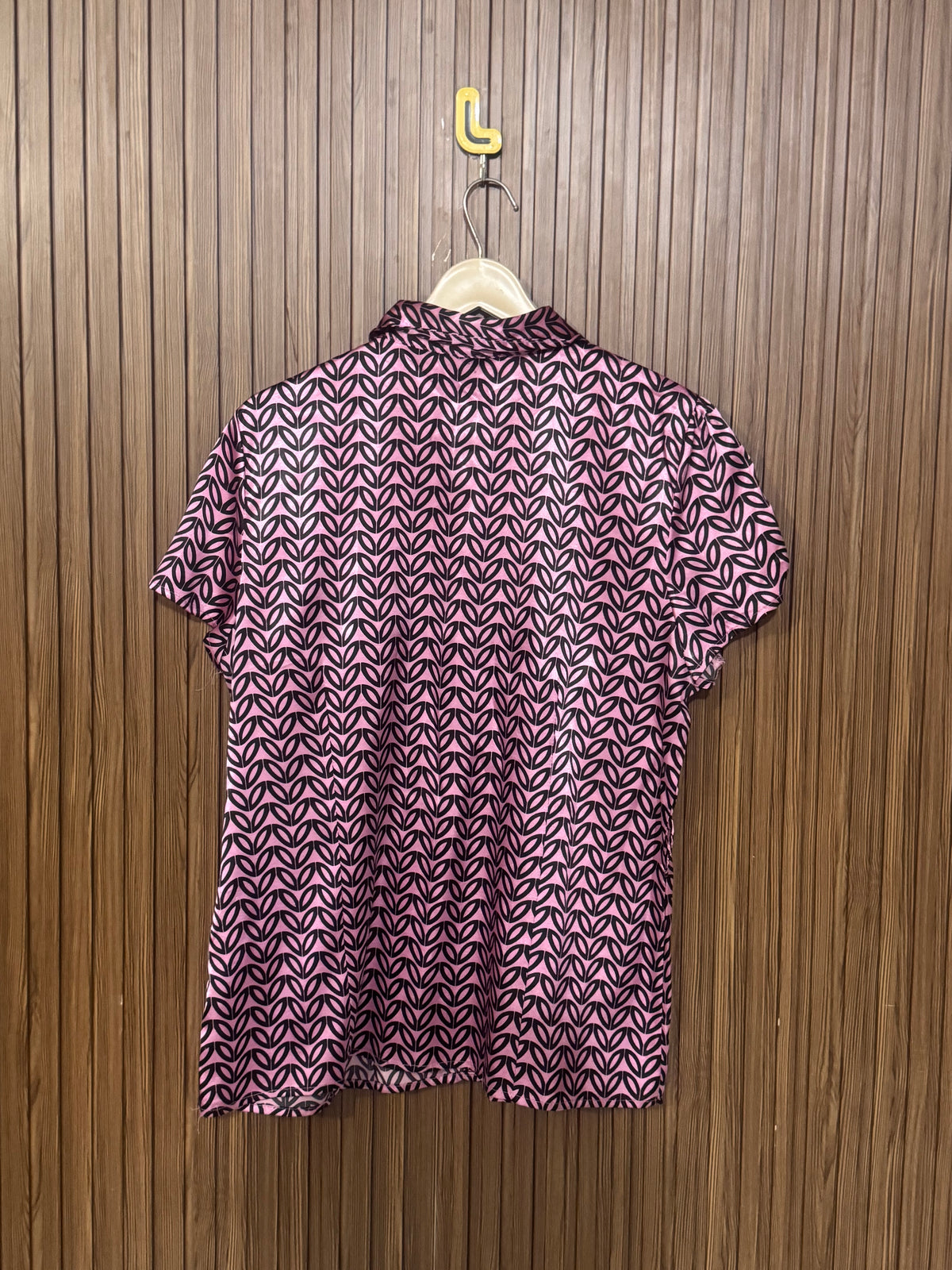 Chest 21 Length 25 Fabric Silk Plain TShirt