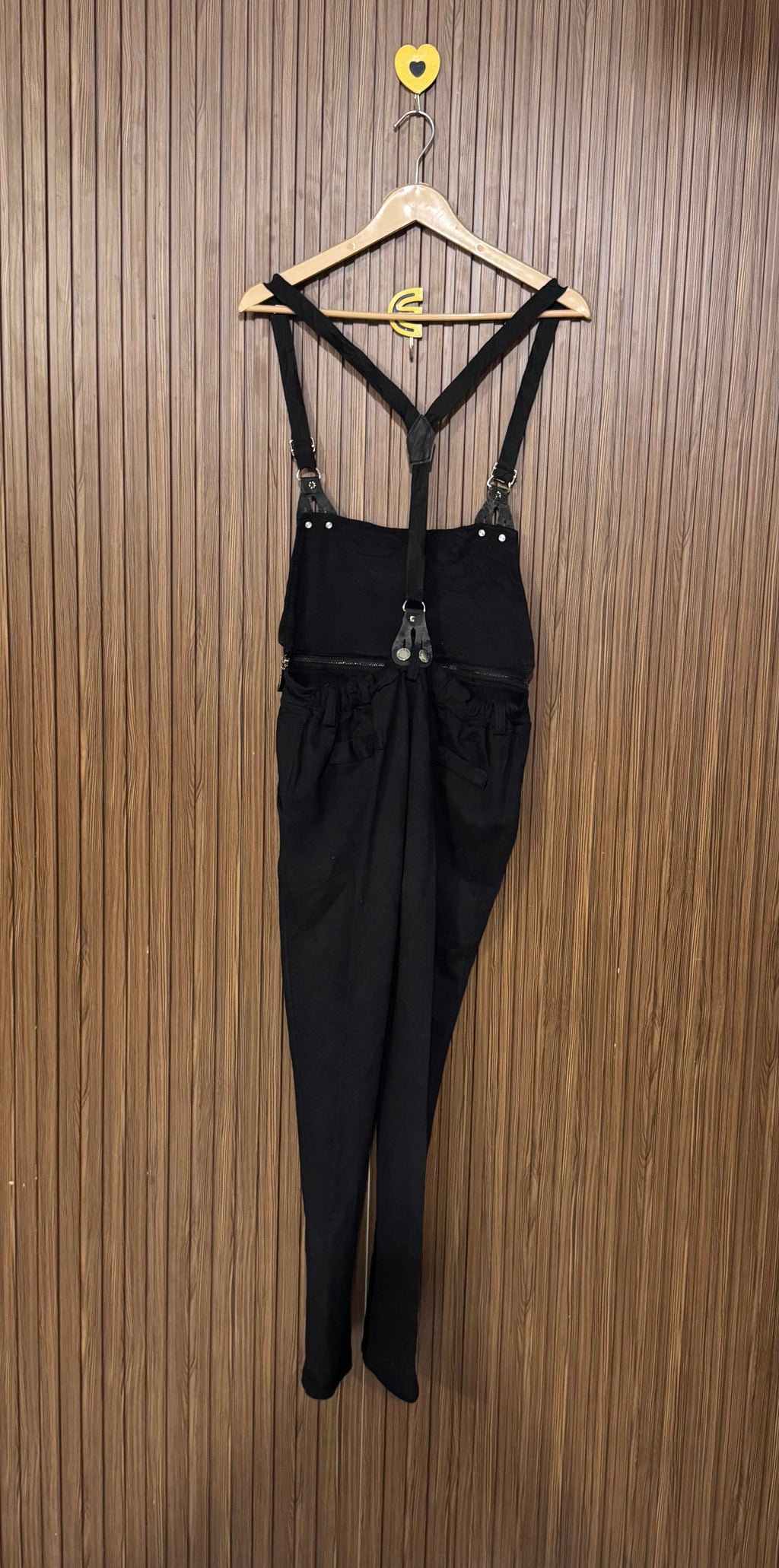 Black Suspender Jumpsuit