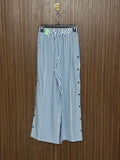 Waist 26 to 32 Length 39 Fabric Silk Striped Button