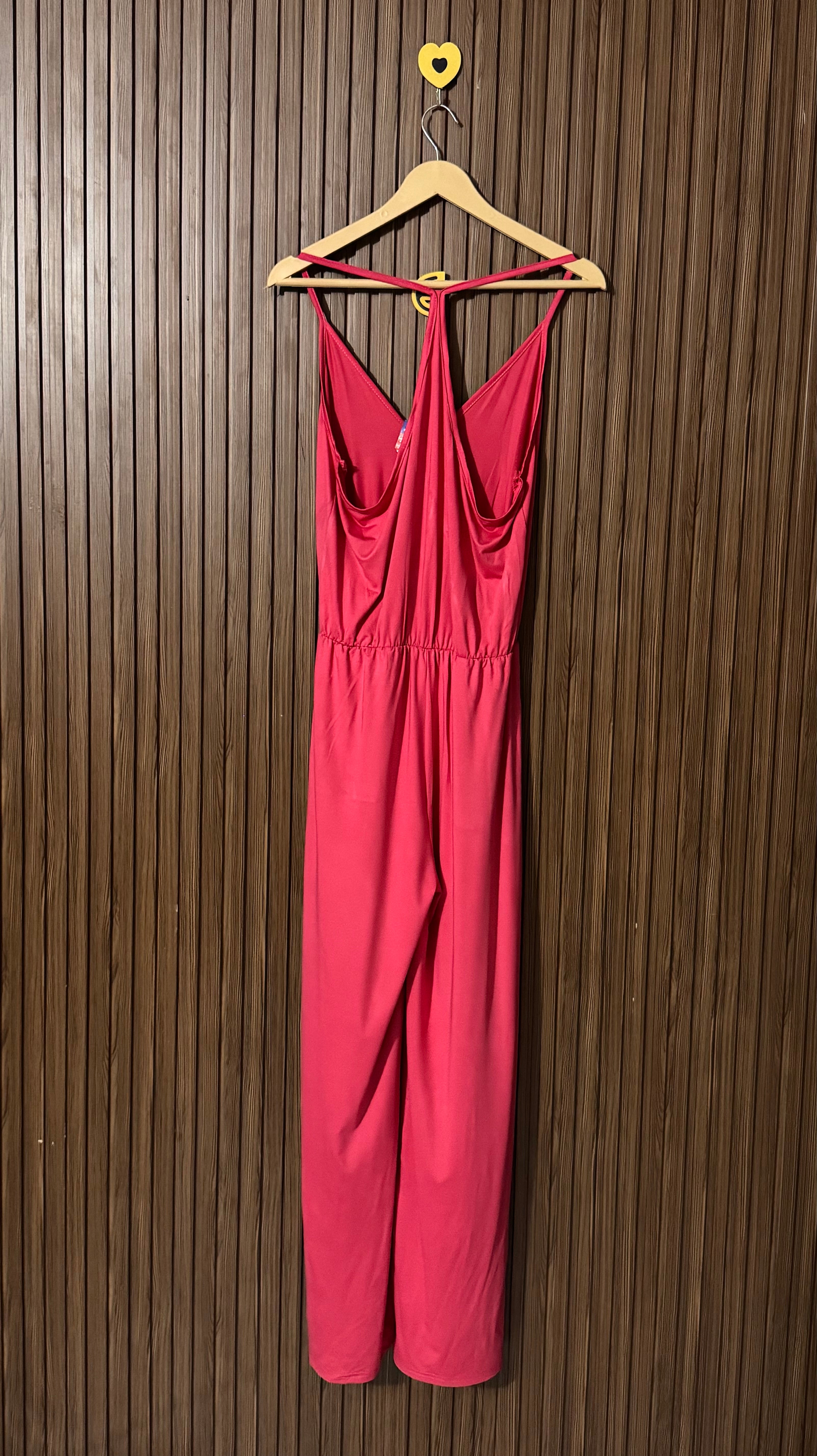 Modern Pink Printed Jumpsuit