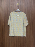 Chest 21 Length 26 Fabic Silk Shifon Basic Half Shirt