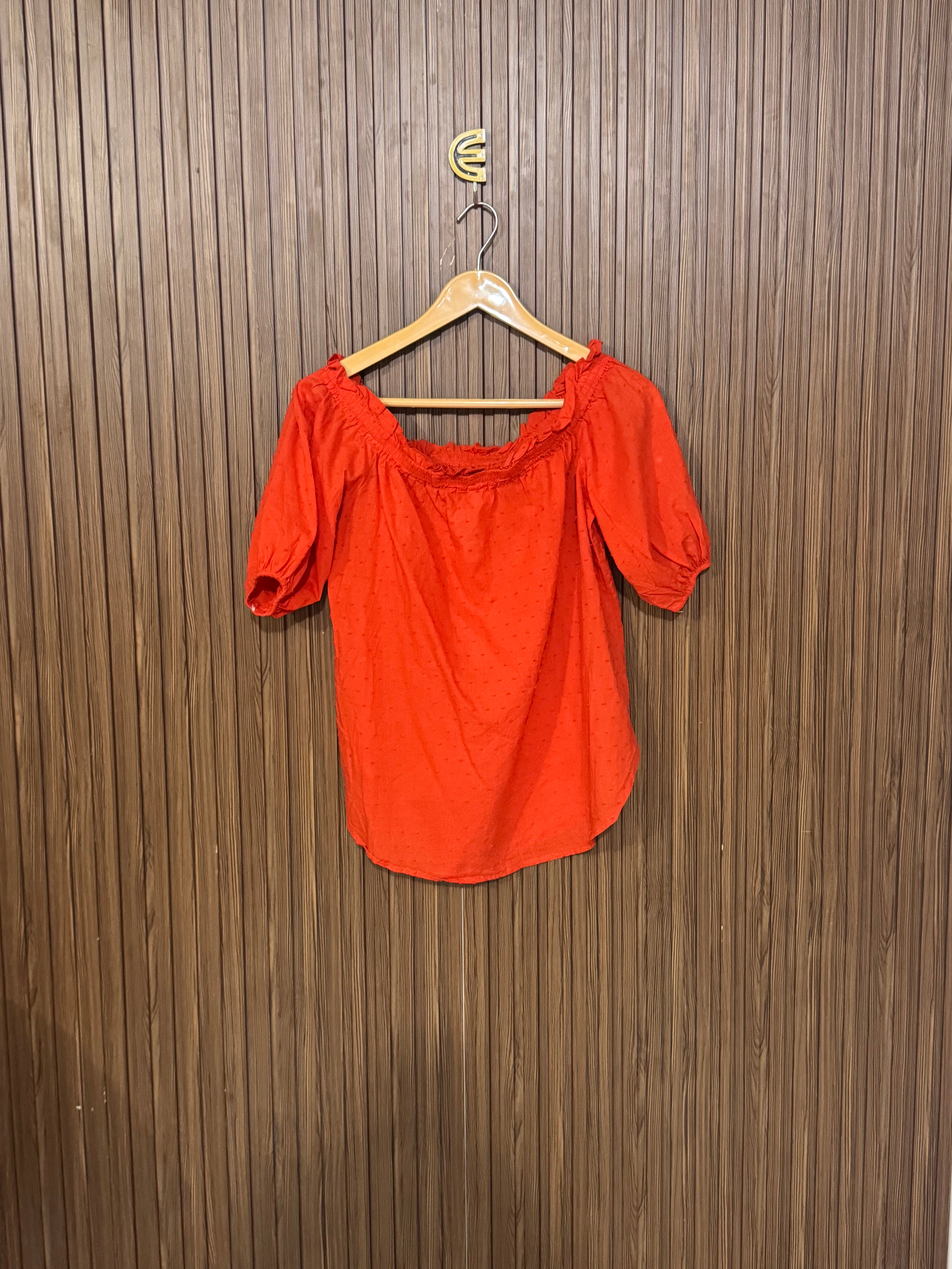 Chest 18 Length 22 Fabric Lawn Coral Ruffle