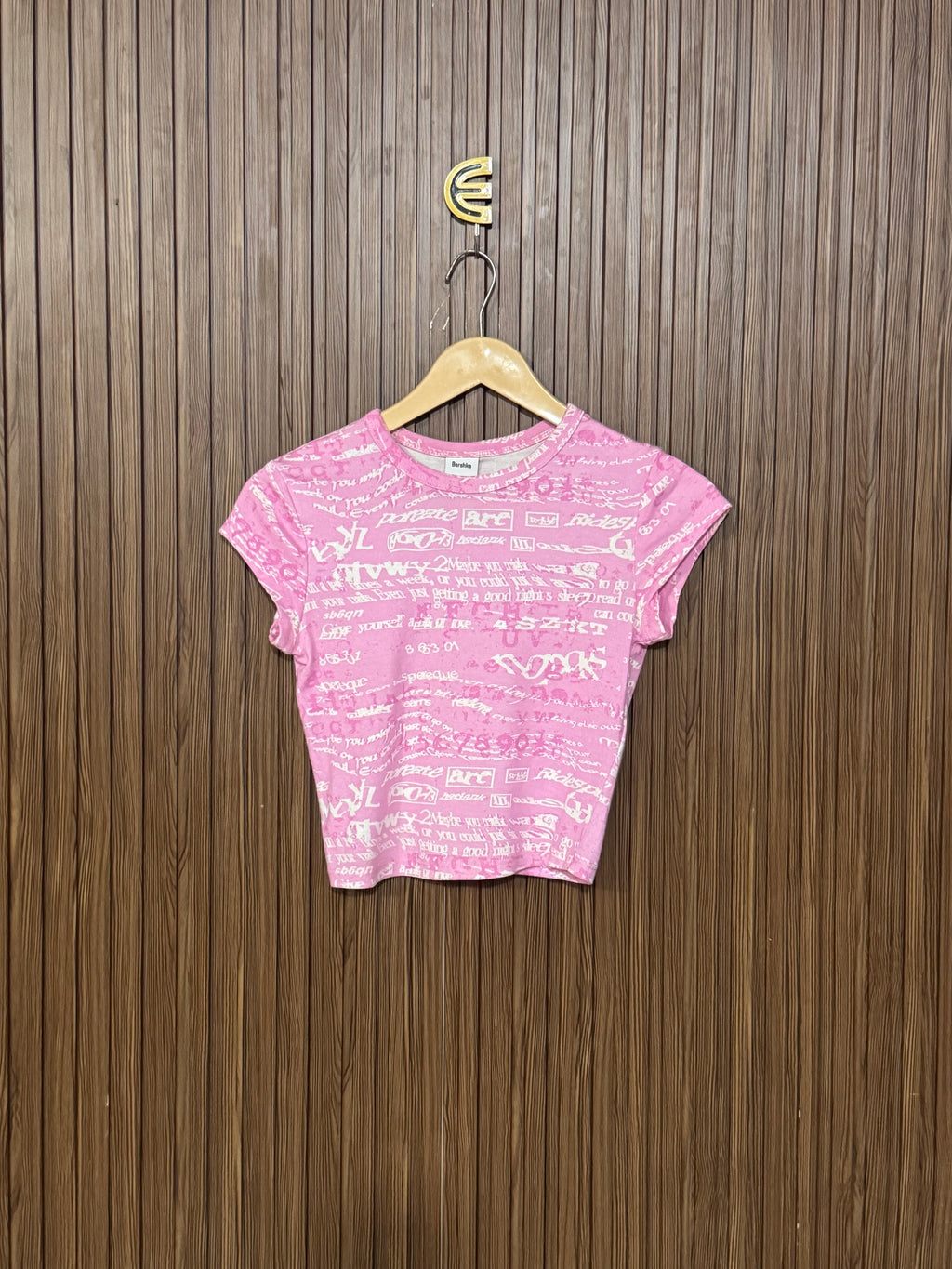 Chest 14 Length 17 Graffiti Printed Top
