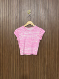 Chest 14 Length 17 Graffiti Printed Top