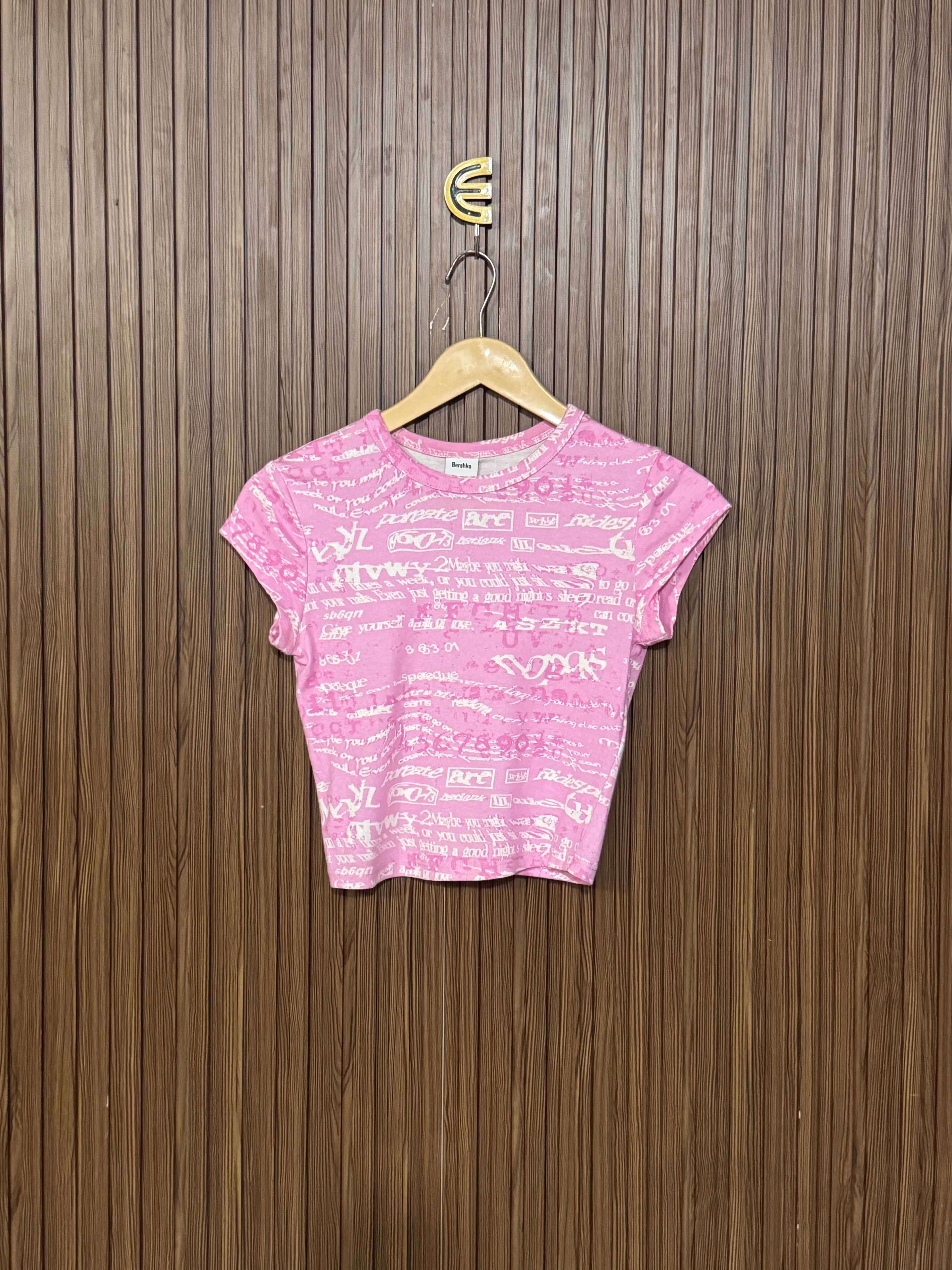 Chest 14 Length 17 Graffiti Printed Top