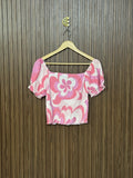 Chest 13 Length 14 Shifon Front Tie Top