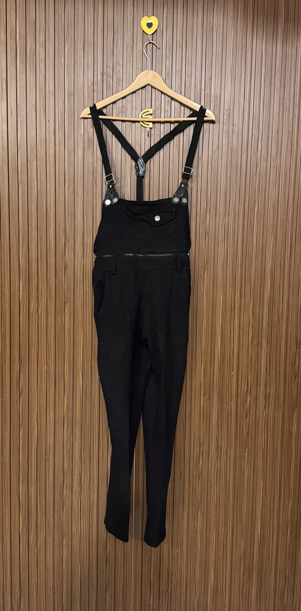 Black Suspender Jumpsuit