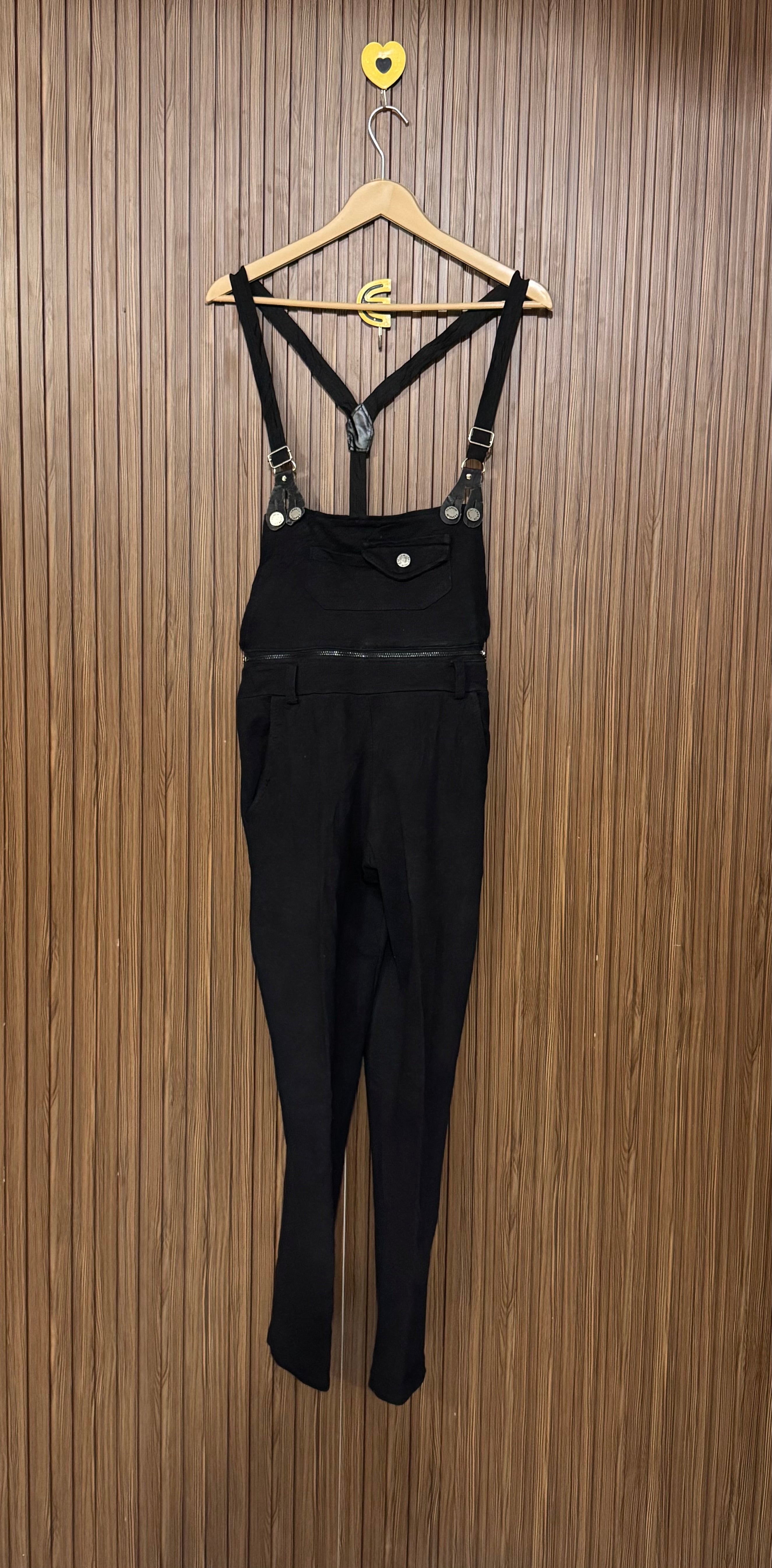 Black Suspender Jumpsuit