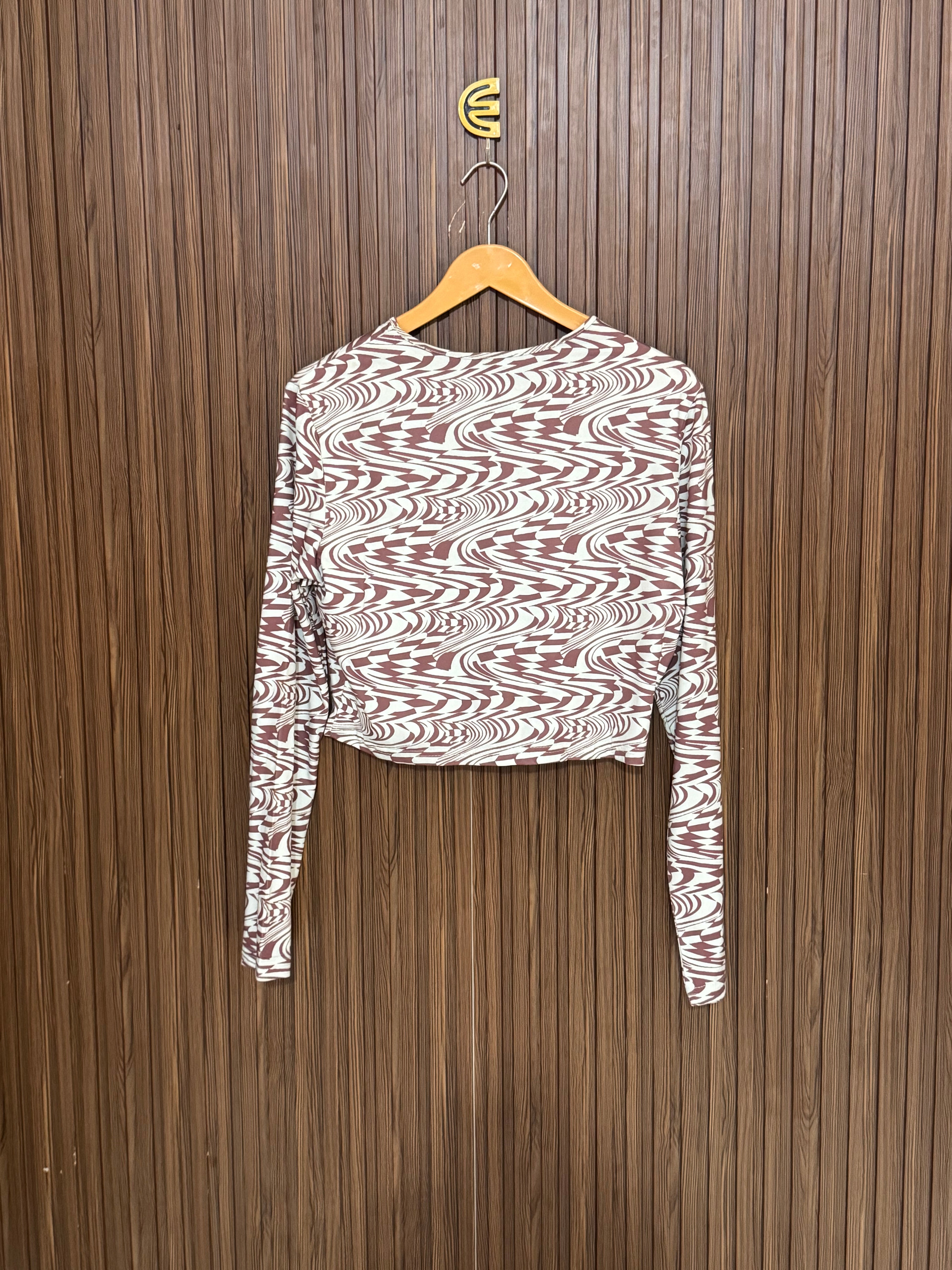 Chest 19 Length 17 Fabric Linen Dove Knit Crop