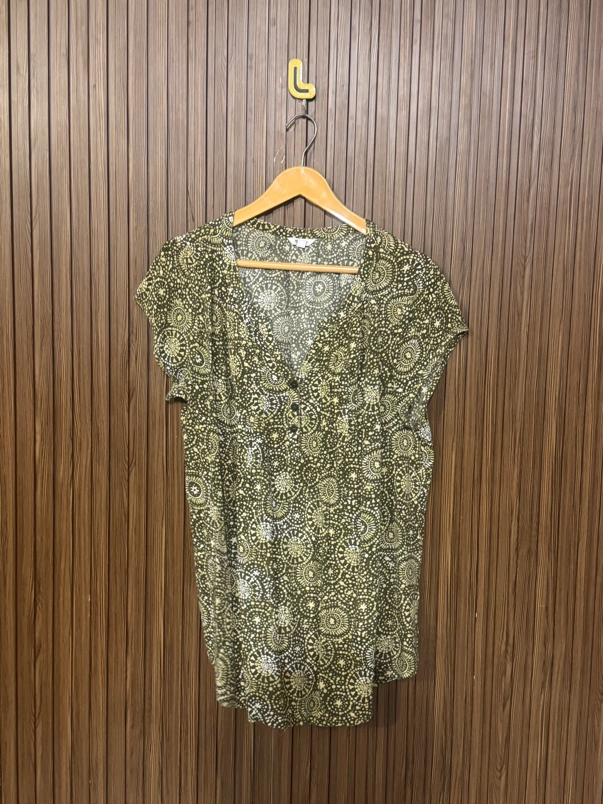Chest 21 Length 28 Fabric Silk Simple TShirt