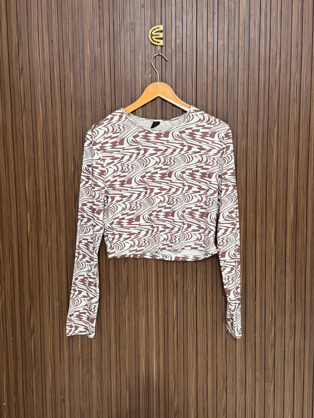 Chest 19 Length 17 Fabric Linen Dove Knit Crop