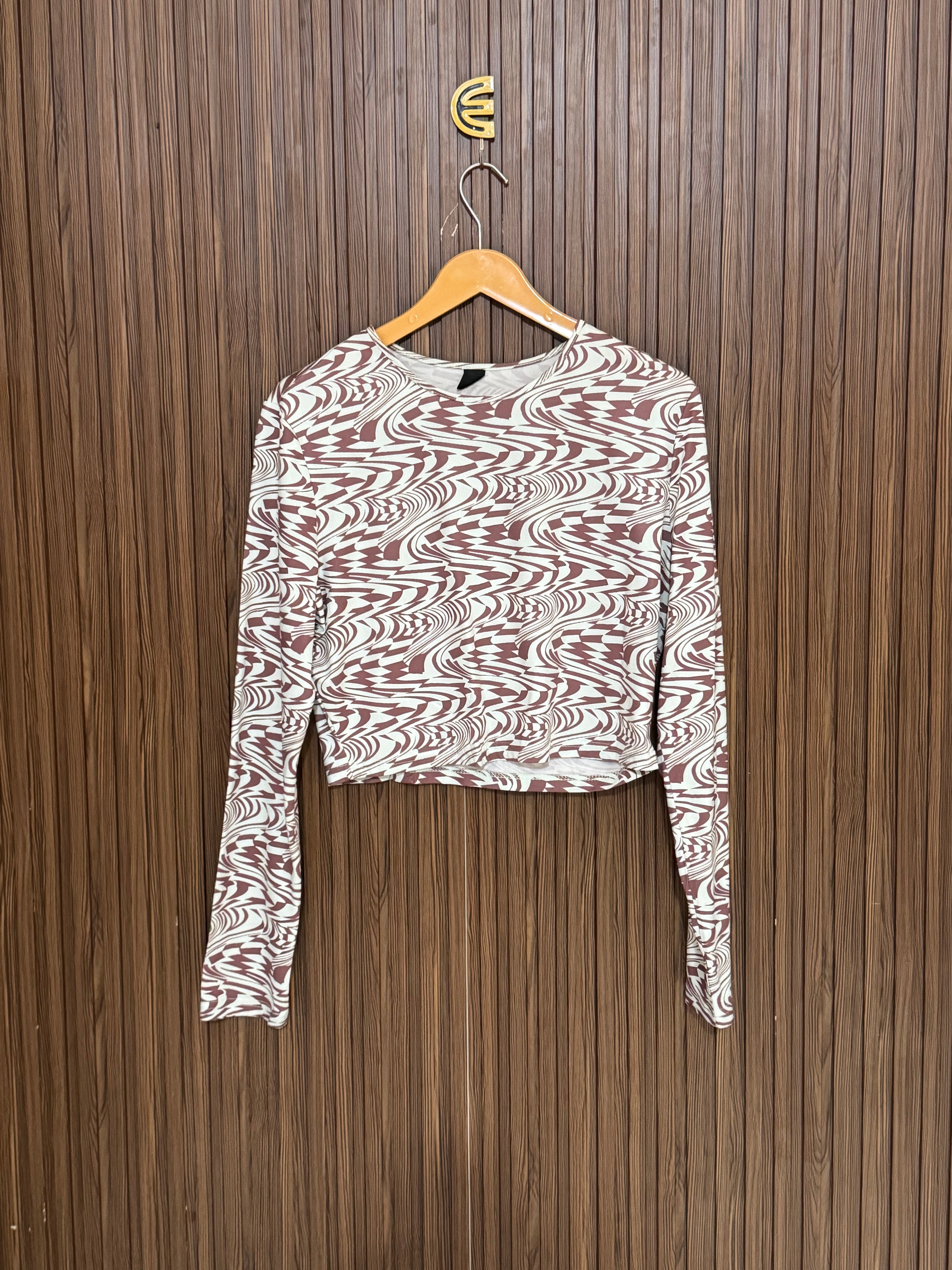 Chest 19 Length 17 Fabric Linen Dove Knit Crop
