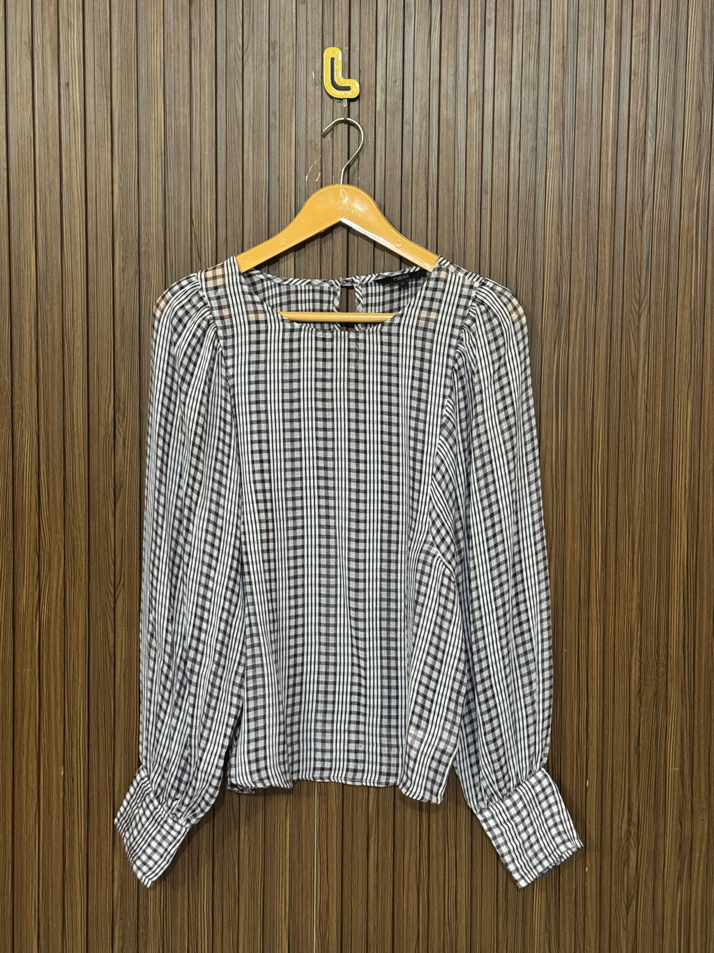 Chest 18 Length 22 Fabric Shifon Check Shirt Full Sleeves
