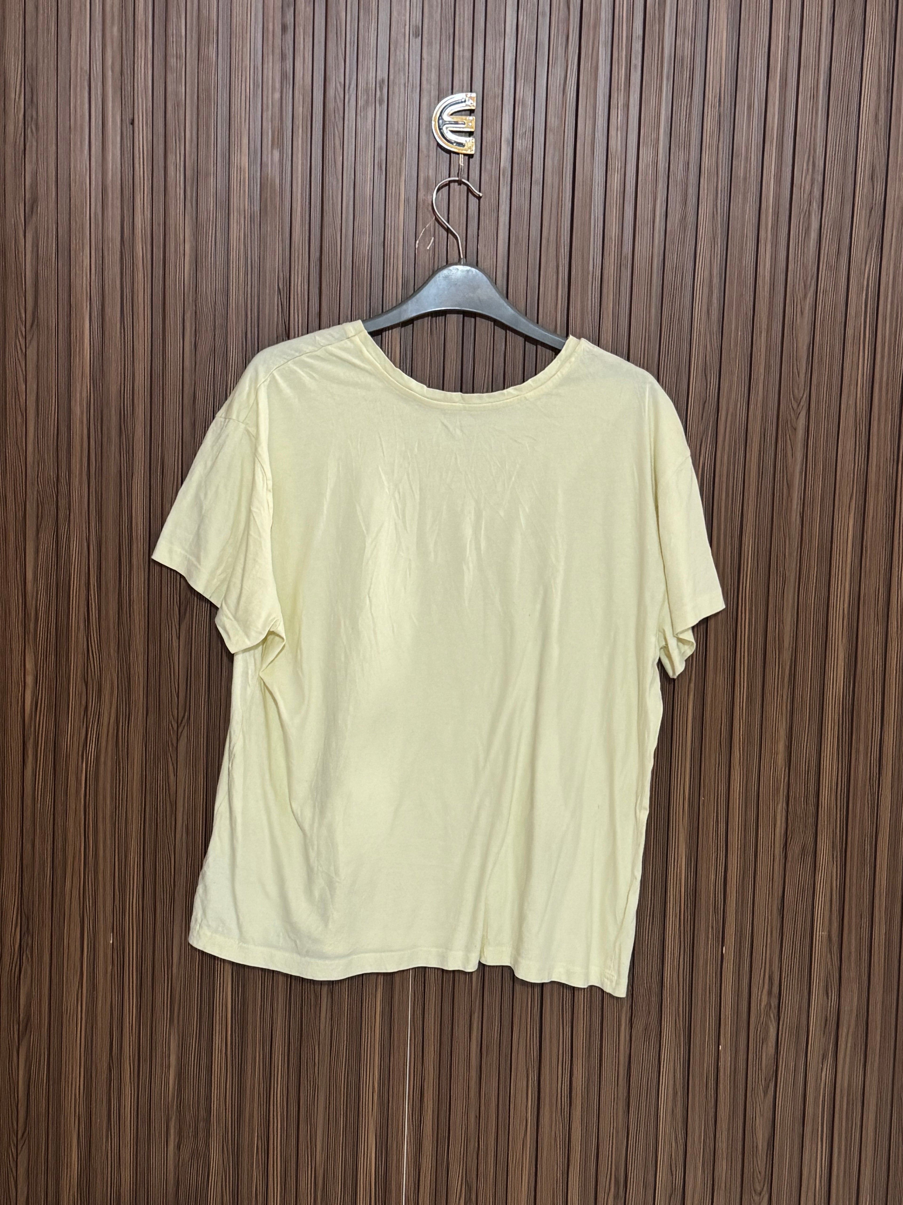Chest 19 Length 24 Basic Round Shirt