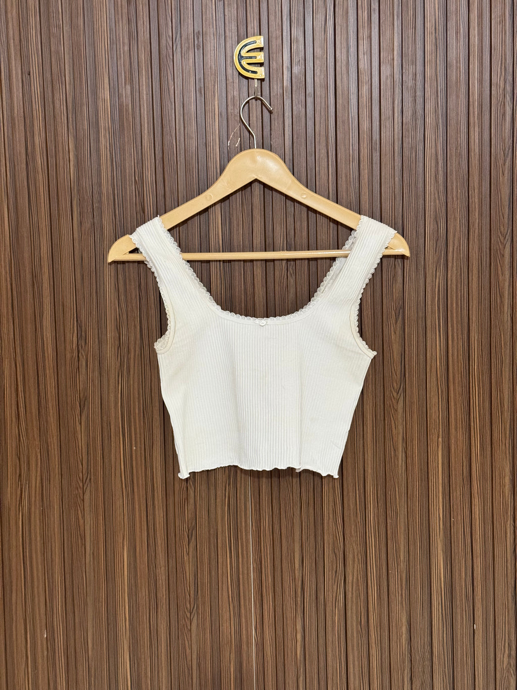 Chest 13 Length 14 Fabric Elastic Opal Charm Crop
