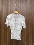 Chest 18 Length 23 Fabric Elastic Elegant Style Crop Top