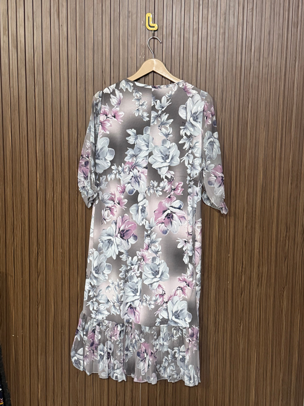 Chest 19 Length 40 Fabric Silk Printed Long Top