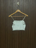 Chest 13 Length 13 White Frill Cami