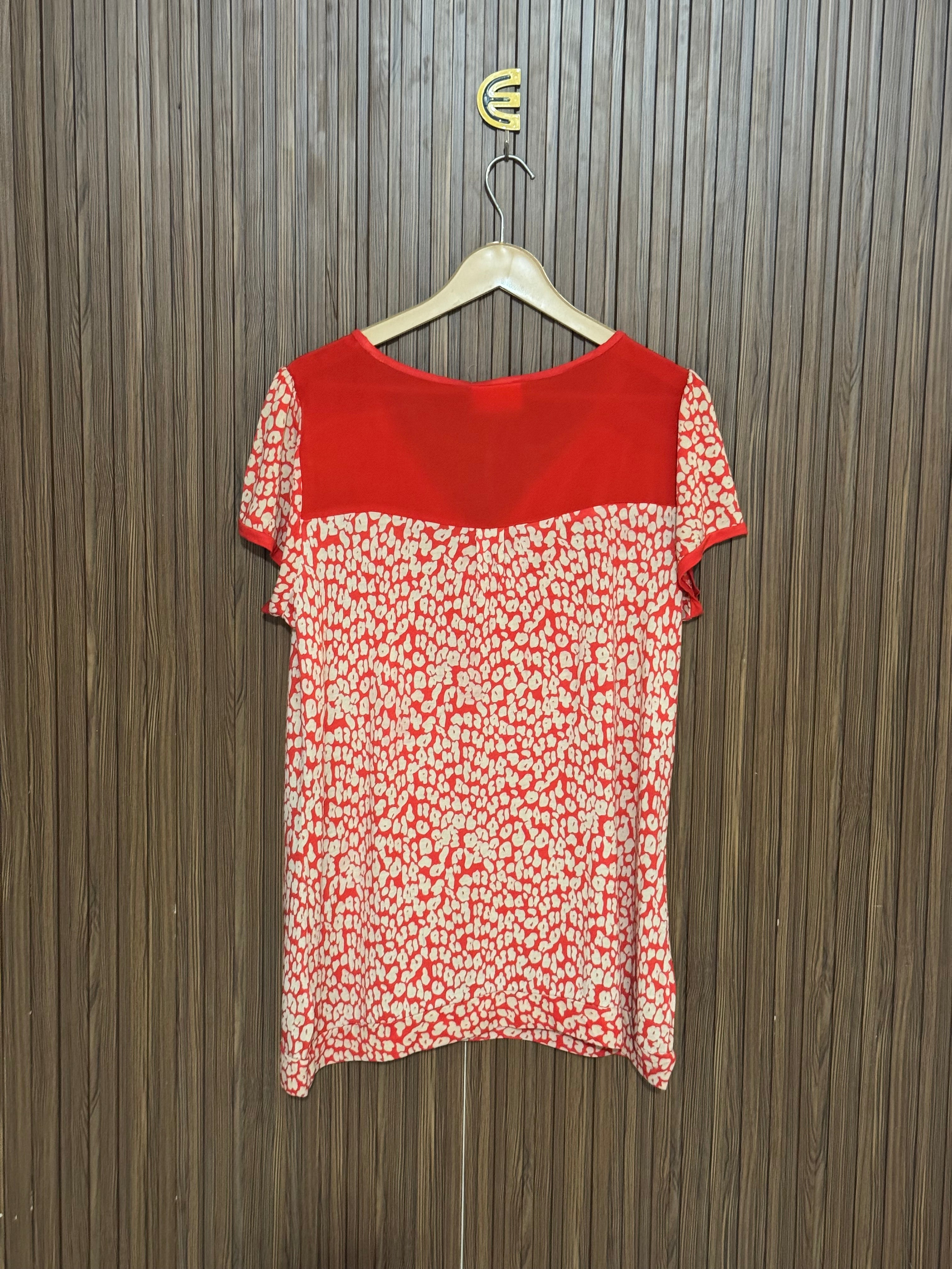 Chest 16 Length 26 Leopard Print V-Neck