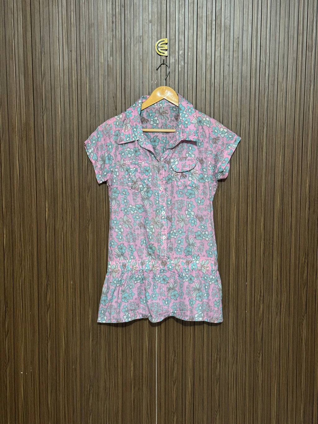 Chest 18Length 27 fabric shifon Slim Half Sleeve