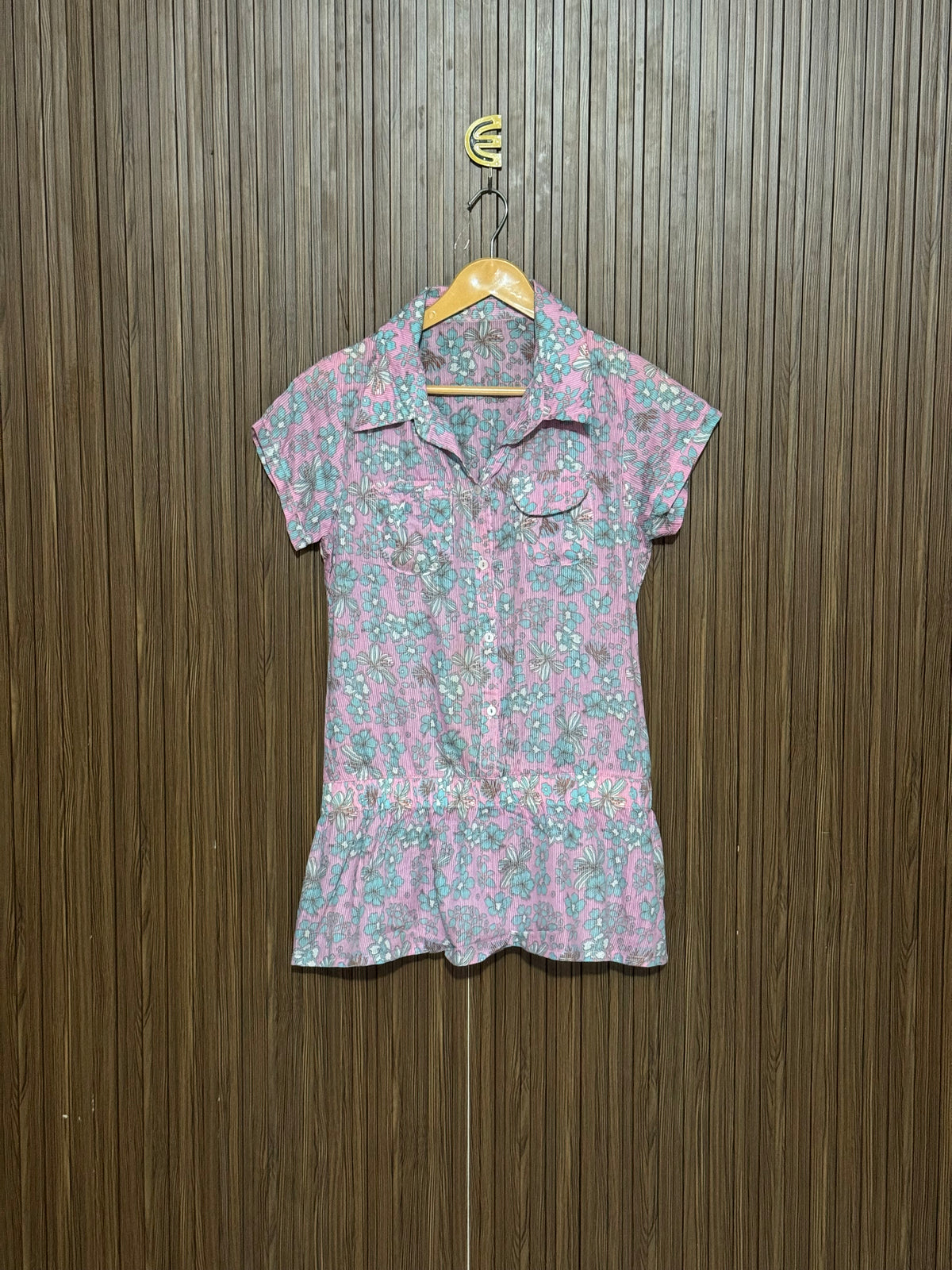 Chest 18Length 27 fabric shifon Slim Half Sleeve