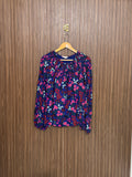 Chest 23 Length 23 Fabric Silk Bold Print Top